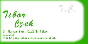 tibor czeh business card